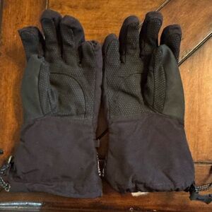 North face ski gloves in black